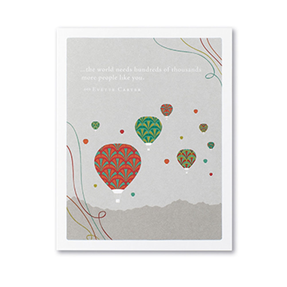 Positively Green, Greeting Card - Appreciation, Gifts, The World Needs Hundreds, 90813